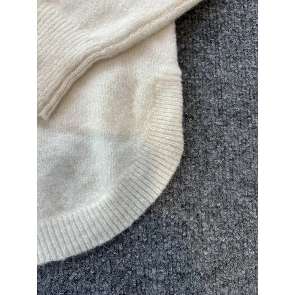 Madewell Sweater Womens XXS Peace To All Crewneck‎ Alpaca Wool Pullover J9942